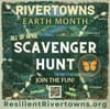 Inter-village scavenger hunt plays to the environment